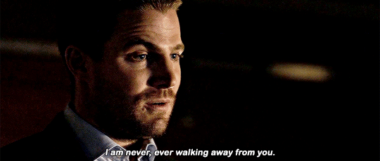 arrow - 6x01 - oliver never walking away from william