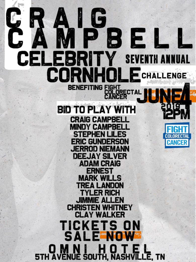 7th Annual Craig Campbell Celebrity Cornhole Challenge Raises $35,000